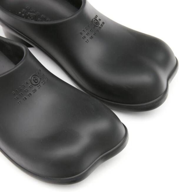 MM6 Maison Margiela Slippers met patroon Zwart