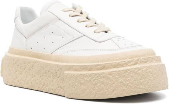 MM6 Maison Margiela Sneakers met contrasterende plateauzool Wit