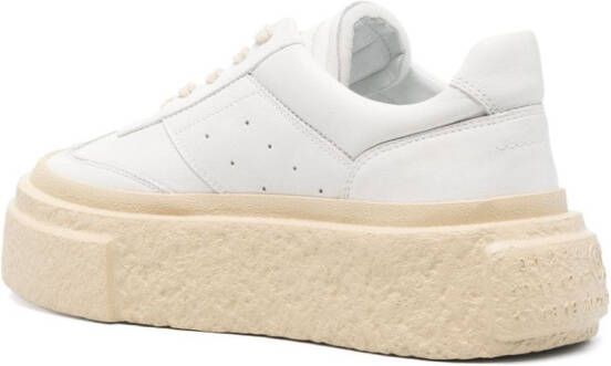 MM6 Maison Margiela Sneakers met contrasterende plateauzool Wit