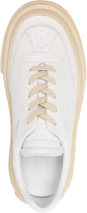 MM6 Maison Margiela Sneakers met contrasterende plateauzool Wit