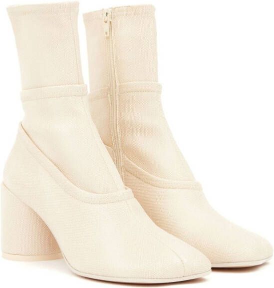 MM6 Maison Margiela Anatomic 70mm enkellaarzen Beige