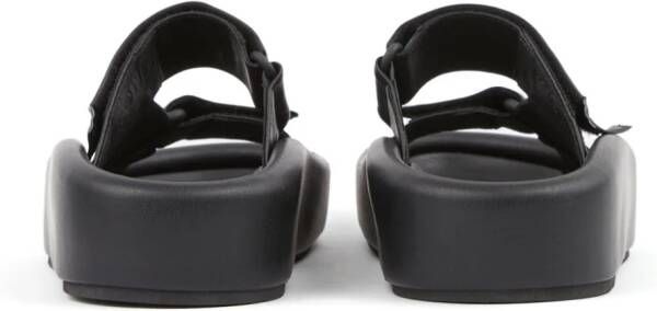 MM6 Maison Margiela Webbing leren sandalen Zwart