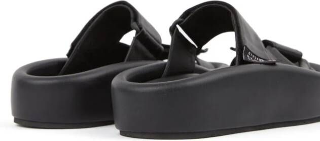 MM6 Maison Margiela Webbing leren sandalen Zwart