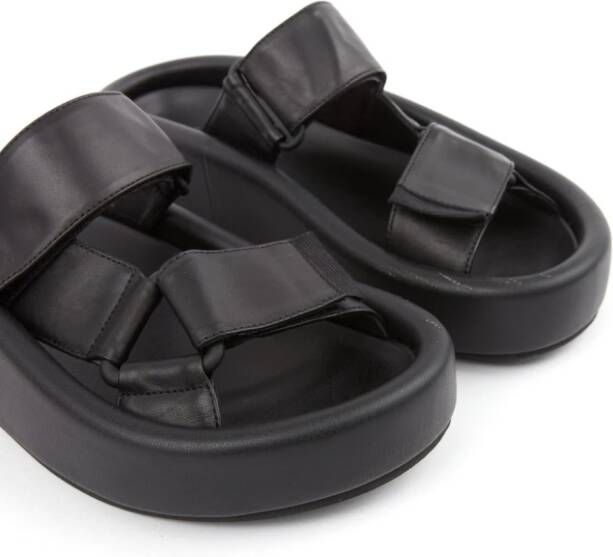 MM6 Maison Margiela Webbing leren sandalen Zwart