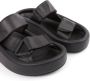 MM6 Maison Margiela Webbing leren sandalen Zwart - Thumbnail 5