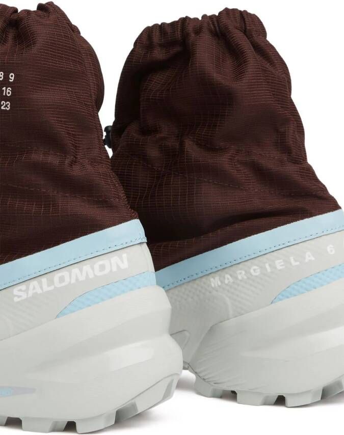 MM6 Maison Margiela X Salomon Cross mid-top sneakers Bruin