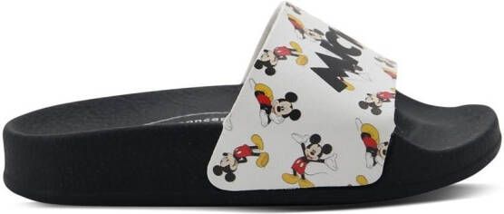 Moa Kids Slippers met print Wit