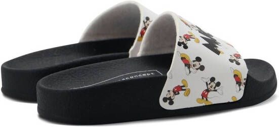 Moa Kids Slippers met print Wit