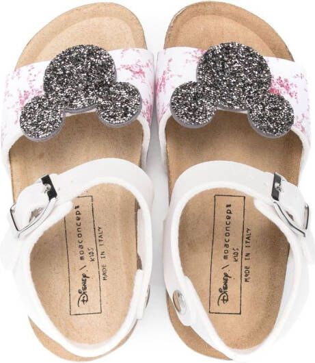 Moa Kids x Disney sandalen met glitter applicatie Wit