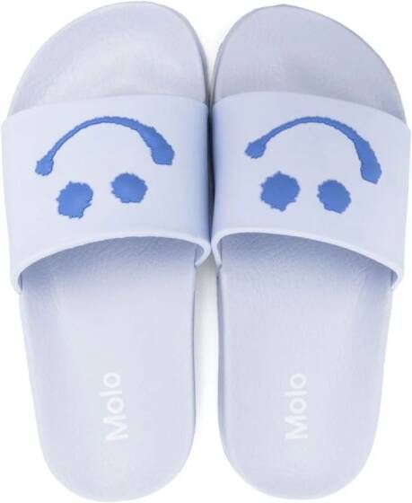 Molo Slippers met print Blauw
