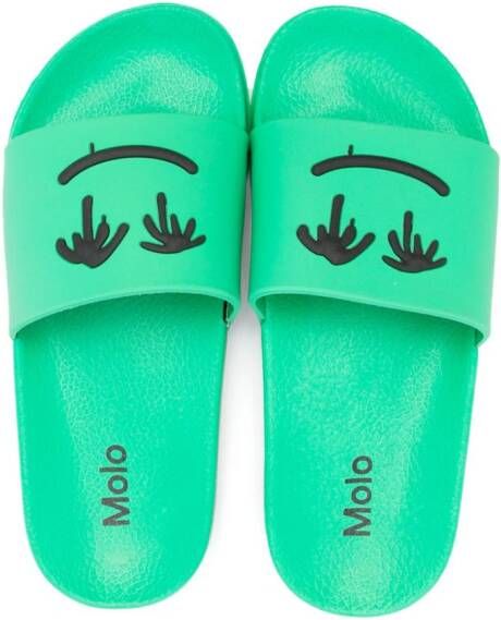 Molo Zhappy slip-on slippers Groen