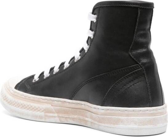 Moma High-top leren sneakers Zwart