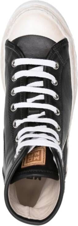 Moma High-top leren sneakers Zwart