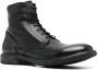 Moma Leren veterlaarzen Zwart - Thumbnail 2