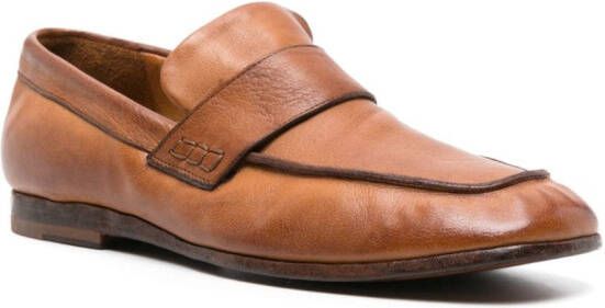 Moma Leren loafers Bruin