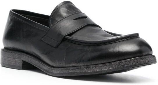 Moma Leren loafers Zwart