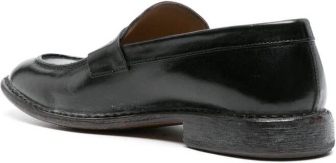 Moma Leren penny loafers Zwart
