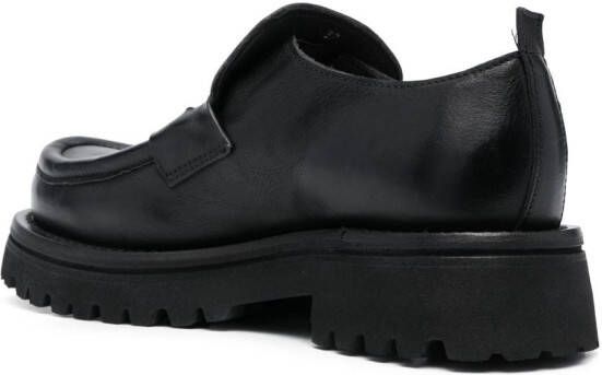 Moma Leren loafers Zwart