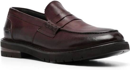 Moma Leren loafers Bruin