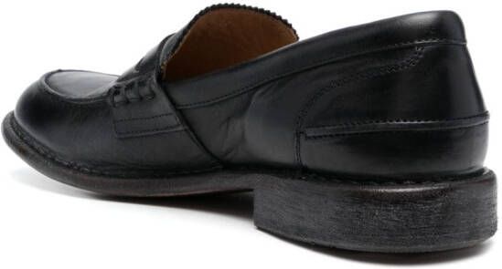 Moma Leren loafers Zwart