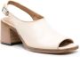 Moma Slingback sandalen met vierkante neus Beige - Thumbnail 2