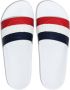 Moncler Basile gestreepte slippers Wit - Thumbnail 4