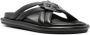 Moncler Bell slippers met gekruiste bandjes Zwart - Thumbnail 2