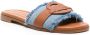 Moncler Bell denim slippers Blauw - Thumbnail 2