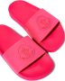 Moncler Enfant Slippers met logo-reliëf Roze - Thumbnail 4