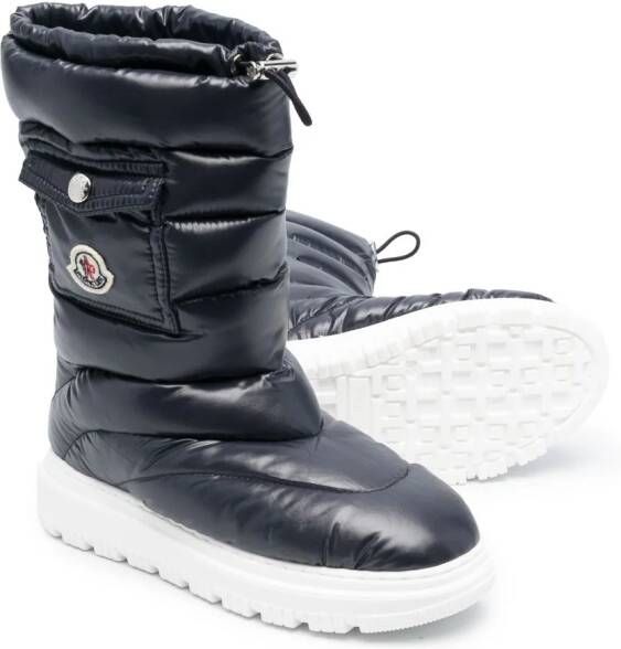 Moncler Enfant Snowboots met logopatch Blauw