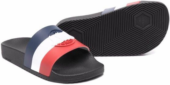 Moncler Enfant Slip-on slippers Blauw
