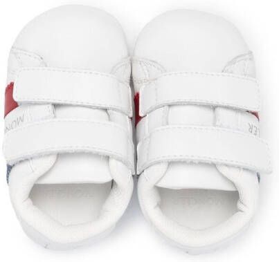 Moncler Enfant Slofjes met logostreep Wit