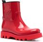 Moncler Enkellaarzen met logopatch Rood - Thumbnail 2