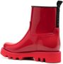 Moncler Enkellaarzen met logopatch Rood - Thumbnail 3
