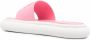 Moncler Jeanne slippers met logo-reliëf Roze - Thumbnail 3