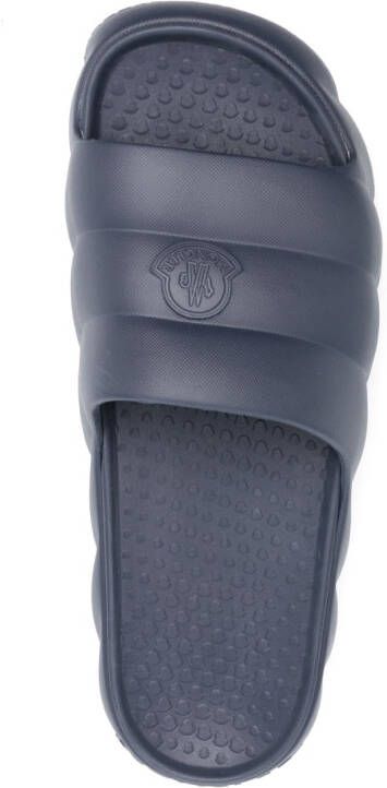 Moncler Lilo gevoerde slippers Blauw