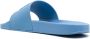 Moncler Slippers met logo-reliëf Blauw - Thumbnail 3