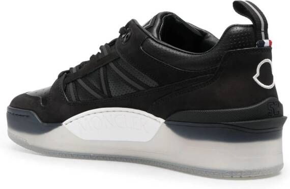 Moncler Sneakers met logopatch Zwart