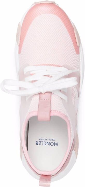 Moncler Lunarove chunky sneakers Roze