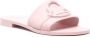 Moncler Mon slippers met logo-reliëf Roze - Thumbnail 2