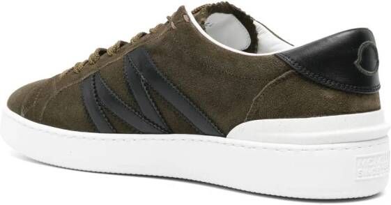 Moncler Monaco M suède sneakers Groen