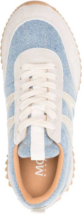 Moncler Pacey denim sneakers Blauw