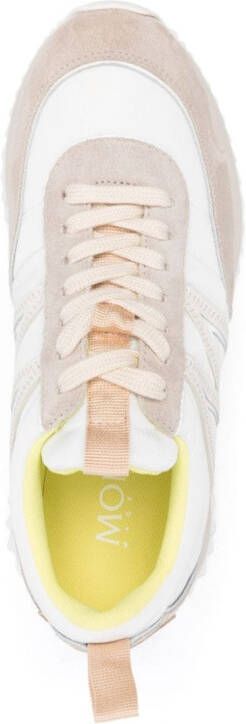 Moncler Pacey sneakers met logopatch Wit