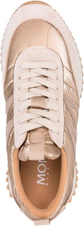 Moncler Pacey gewatteerde sneakers Beige