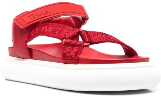 Moncler Sandalen met meerdere bandjes Rood