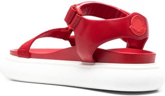 Moncler Sandalen met meerdere bandjes Rood