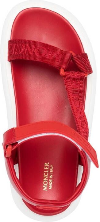 Moncler Sandalen met meerdere bandjes Rood