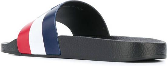 Moncler Slippers met logo Blauw