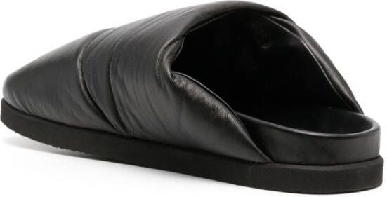 Moncler x JW Anderson Nimbus gewatteerde slippers Zwart