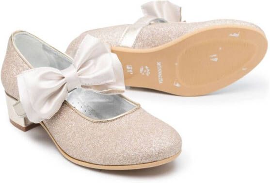 Monnalisa Ballerina's met strikdetail Goud